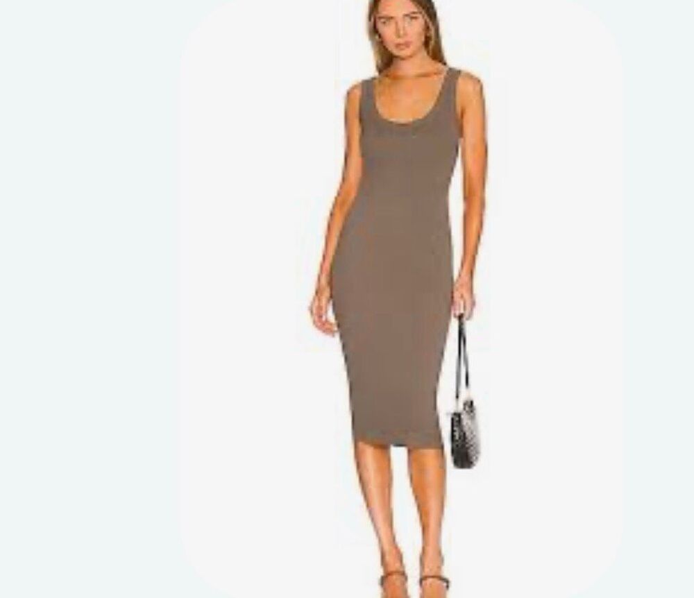 Cotton Citizen Verona Ribbed Midi Dress Size S